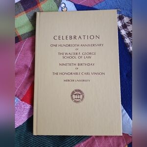 Celebration Mercer University Jimmy Carter 100th Anniversary School Of Law Book